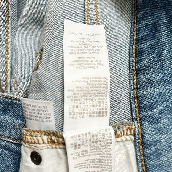 J. Crew Factory 10" High-Rise Skinny Jeans in All Day Stretch Medium Wash Sz 28 - Picture 6 of 9